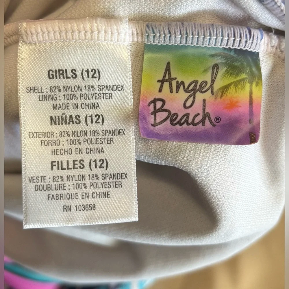 Angel Beach‎ Hawaiian Tropical Kids Swim One Piece